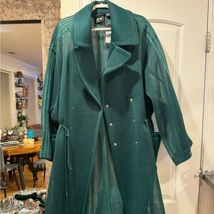 adidas Ivy Park Beyonce Triple Green Jacket Trench Mesh Over Coat Oversize